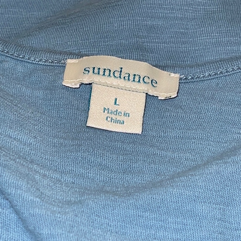 Sundance Dusty Blue Ruffle Tank - Picture 4 of 7